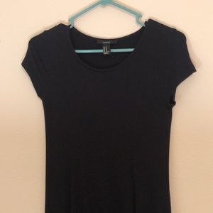 Swoop neck black forever 21 mini dress